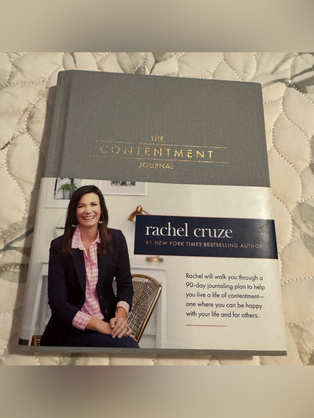 The Contentment Journal by Rachel Cruze – Hardcover Guided 90-Day Journal